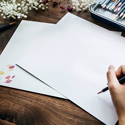 Coloured Paper Drawing Pad Sheet (Pack of 80 Sheets) Plain Paper Sketch Book for Kids Arts & Crafts, Drawing, Painting & Scrapbooking