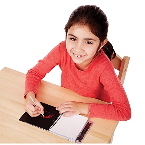 Melissa & Doug Scratch Art Magic Doodle Book | Scratch Art for Kids | Arts & Crafts | Magic Drawing Pad |Christmas Crafts for Kids | 4+ years | Gift for Boy or Girl