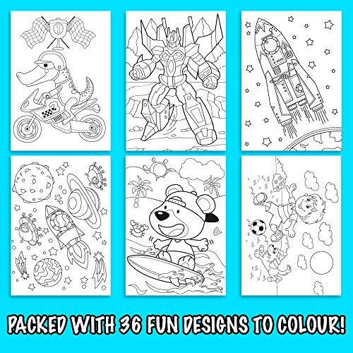 abeec Colouring Books for Children - A3 Colouring Books - A3 Paper for Colouring and Painting - Kids Colouring Books - Party Bag Fillers for Kids - Dinosaur Books for Children Age 3