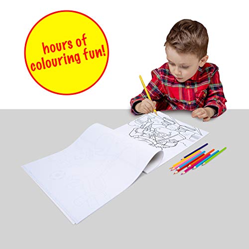 abeec Colouring Books for Children - A3 Colouring Books - A3 Paper for Colouring and Painting - Kids Colouring Books - Party Bag Fillers for Kids - Dinosaur Books for Children Age 3