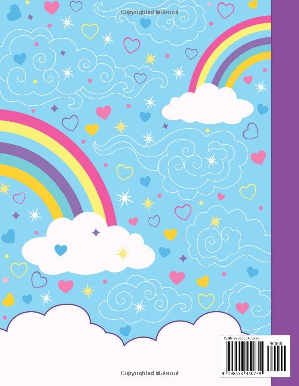 Sketchbook for Girls: Unicorns & Rainbows Sketch Book for Kids - Blank Pages for Sketching, Drawing, Writing, and Doodling - Large 8.5 x 11 Drawing Pad - Gift Idea for Young Artists