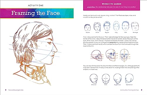 Portrait Drawing for Kids: A Step-By-Step Guide to Drawing Faces (Drawing for Kids Ages 9 to 12)