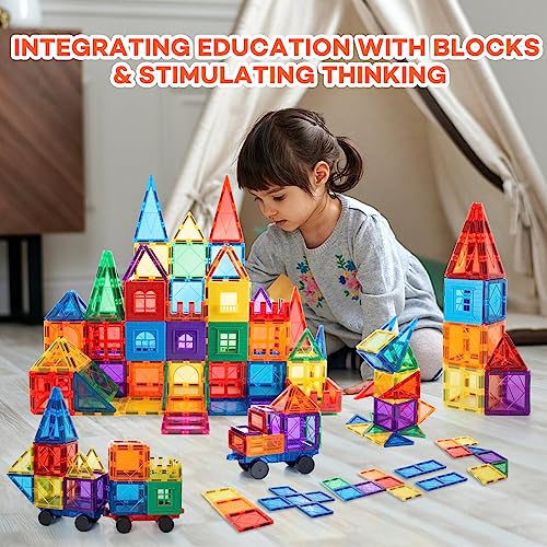 ChildreN HUB 46pcs Magnetic Building Set - Construction Kit Educational STEM Toys For Your Kids (New Version)