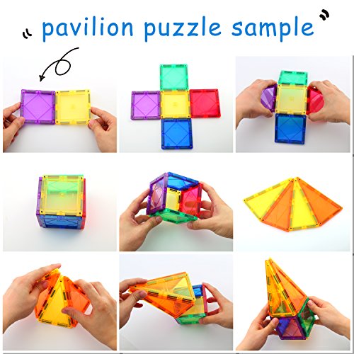 ChildreN HUB 46pcs Magnetic Building Set - Construction Kit Educational STEM Toys For Your Kids (New Version)