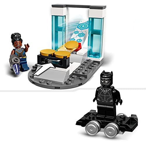 LEGO 76212 Marvel Shuri's Lab, Black Panther Construction Learning Toy with Minifigures, Toys for Kids, Girls and Boys Age 4, Avengers Super Heroes Gifts, Multicolor