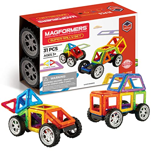 Magformers Super Rally 31-Piece Magnetic Construction Set