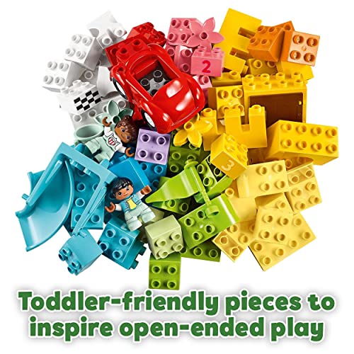 LEGO 10914 DUPLO Classic Deluxe Brick Box Building Set with Toy Storage, First Bricks Educational Learning Toys for Toddlers, Kids, Boys & Girls 1.5-3 Years Old