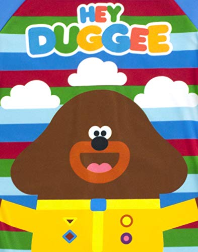 Hey Duggee Swimsuit for Boys | Kids Cbeebies Sun Safe Swimming Costume | Blue Striped All in One Bathing Suit for Swimming Lessons, Beach & Pool Days