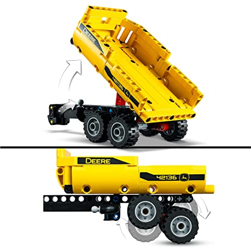 LEGO 42136 Technic John Deere 9620R 4WD Tractor Toy with Trailer, Farm Toys for Kids 8 Plus Years Old, Collectible Model Building Set