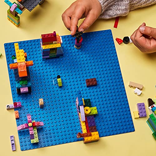 LEGO 11025 Classic Blue Baseplate, Construction Toy for Kids, Building Base, Square 32x32 Build and Display Board