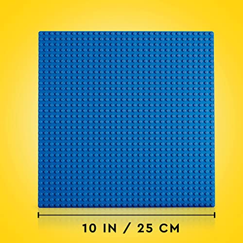 LEGO 11025 Classic Blue Baseplate, Construction Toy for Kids, Building Base, Square 32x32 Build and Display Board