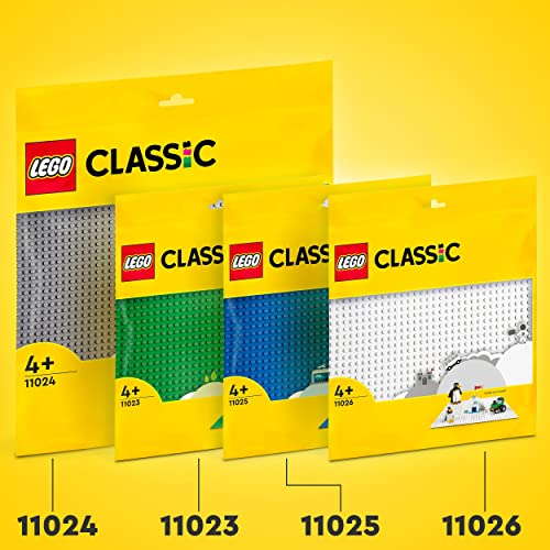 LEGO 11025 Classic Blue Baseplate, Construction Toy for Kids, Building Base, Square 32x32 Build and Display Board