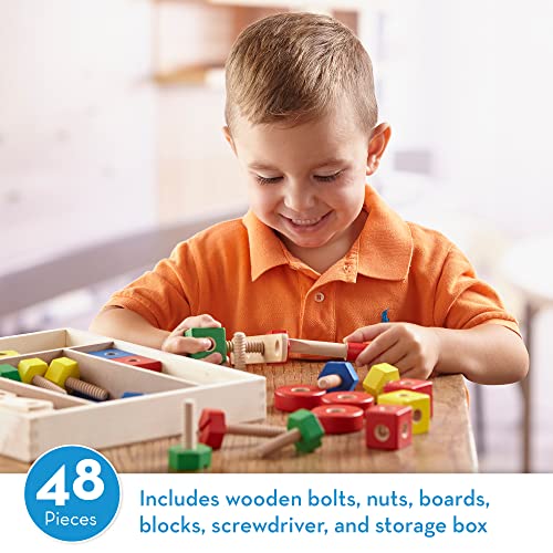 Melissa & Doug Wooden Construction Building Set in a Box