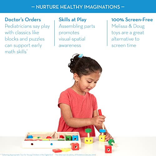 Melissa & Doug Wooden Construction Building Set in a Box