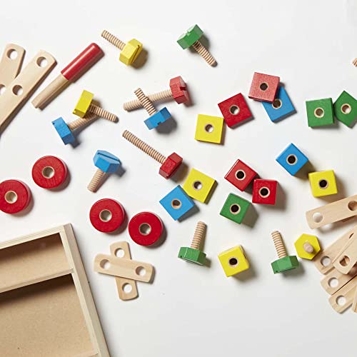 Melissa & Doug Wooden Construction Building Set in a Box