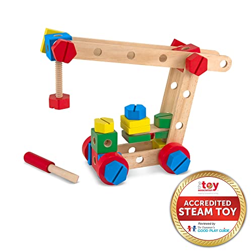 Melissa & Doug Wooden Construction Building Set in a Box