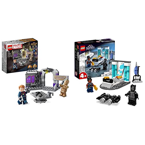 LEGO 76253 Marvel Guardians of the Galaxy Headquarters Volume 3 Set with Groot and Star-Lord Minifigures & 76212 Marvel Shuri's Lab, Black Panther Construction Learning Toy with Minifigures