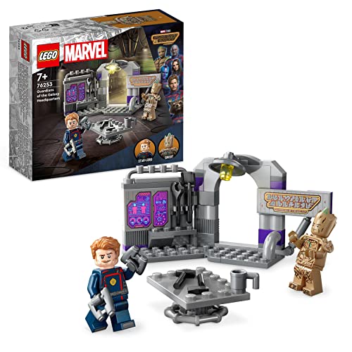 LEGO 76253 Marvel Guardians of the Galaxy Headquarters Volume 3 Set with Groot and Star-Lord Minifigures & 76212 Marvel Shuri's Lab, Black Panther Construction Learning Toy with Minifigures