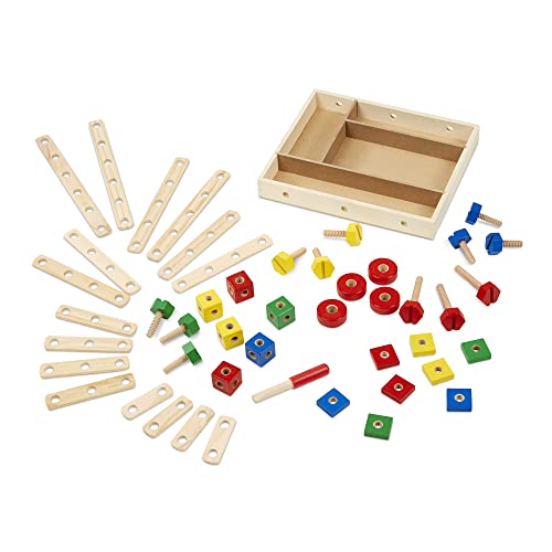 Melissa & Doug Wooden Construction Building Set in a Box