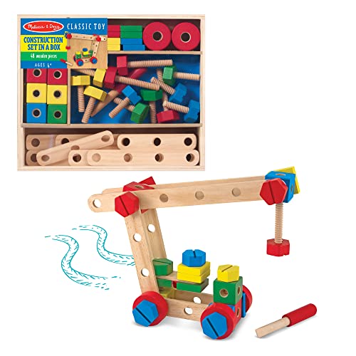 Melissa & Doug Wooden Construction Building Set in a Box