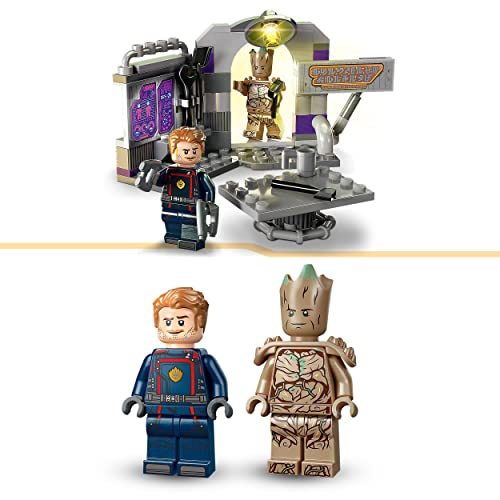 LEGO 76253 Marvel Guardians of the Galaxy Headquarters Volume 3 Set with Groot and Star-Lord Minifigures & 76212 Marvel Shuri's Lab, Black Panther Construction Learning Toy with Minifigures