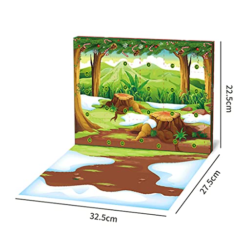 WUGU Advent Calendar 2022 Building Blocks Set, 24 Pieces Insects Building Toy Set for Kids, Boys and Girls, 12 in 1 Modular Building Playset Compatible with Lego