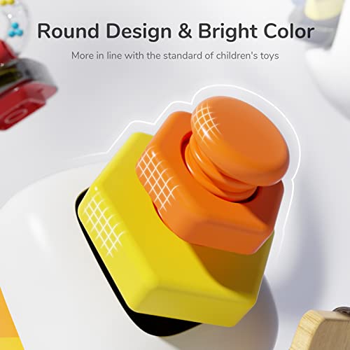 TOP BRIGHT Toddler Fidget Toys for 2 Years Old Boys Girls, Busy Board for Toddlers 24 Months Develops Fine Motor Skills, Plane Activities for Kids