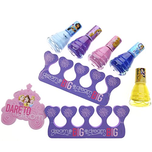 Townley Girl 18 pcs Nail Varnish Set|Non-Toxic Peel-Off Water-Based Safe Quick Dry Nail Polish kit with Toe Separators & Nail File for Girls|Ages 3+