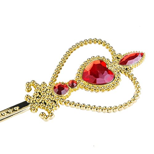 Vicloon Princess Dress-up Party Accessories, 7 Pcs Elsa Dress Up Accessories Set for Girls with Elsa Gloves, Princess Tiara, Earring, Magic Wand, Necklace