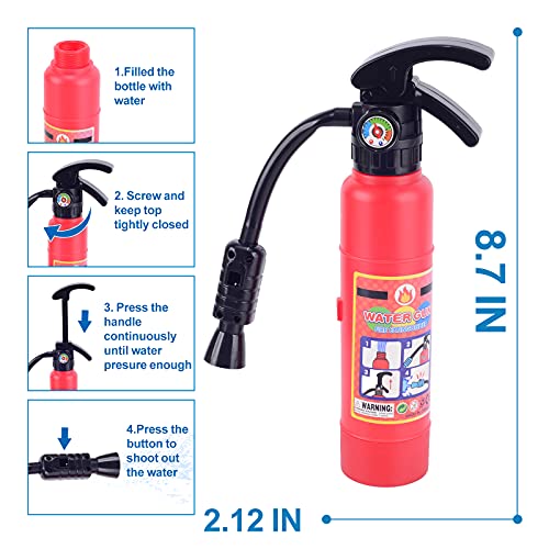 Lesheng space 10 piece Fireman Costume for Kids Firefighter pretend Role Play Dress-Up Kit for Children Fire Chief outfit with Accessories