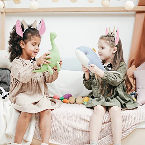 Ailesiy Pink Cow Costume Set with Black White Polka Dot Tutu Skirt Cow Ear Headband Tail Bow Tie Cow Cosplay Set Dress Up Halloween Cosplay Party Accessories for Boys Girls