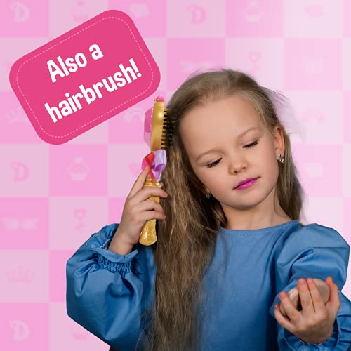 WOW! STUFF Love Diana Hairbrush Light Painting Wand with Sounds | Light up Hair Brush, Role Play and Dress-Up Accessory | Official Toys for Kids Inspired By The YouTube, TV and Animation Series