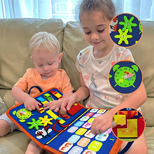 LearnToy Dinosaur Montessori Toys for 1 2 3 4 5 year old, Toddler Toys, Preschool Learning Toys for Toddlers-Educational Toys-Sensory Toys-Busy Board-Autism Toys-Kids Activities Toy for Toddler Travel
