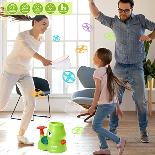 Sitodier Outdoor Toys for kids, Outside Flying Discs Launcher Toy for Kids Ages 4-8, Garden Activity Toy Catching Chasing Game for Boys Girls 3 4 5 6 7 8 9 Years Old, Outdoor Game for Beach Backyard