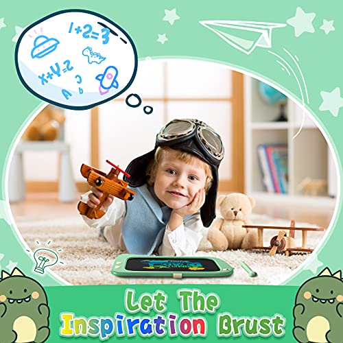 ORSEN Toddler Toys for 2 3 4 5 6 Year Old Boys Girls Gifts, LCD Writing Tablet 8.5inch Kids Toys Doodle Board, Dinosaur Toys Drawing Pad, Birthday Gifts (Green)