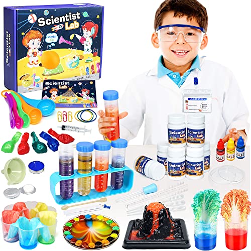 Experiments Science Kits for Kids - STEM Activities Educational Scientist Toys Gifts for Boys Girls Chemistry Set,Age 4-6-8-12-14Educational Scientific Toys Gifts for Girls Boys