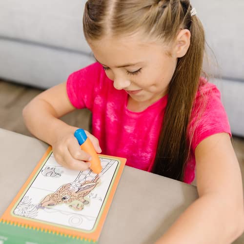 Melissa & Doug Water WOW! Animals Magic Painting Books with Water Pens | Water Colouring Books for Children Age 3 4 5 6 7 | Travel Toys for Toddlers on Plane Activities for Kids Travel Activity Packs