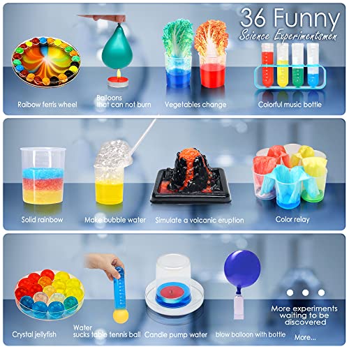 Experiments Science Kits for Kids - STEM Activities Educational Scientist Toys Gifts for Boys Girls Chemistry Set,Age 4-6-8-12-14Educational Scientific Toys Gifts for Girls Boys