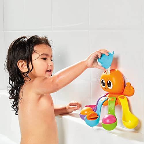 Toomies E73104 Tomy 7 in 1 Activity Octopus, Kids Toys for Water Play, Fun Bath Accessories for Babies and Toddlers, Suitable for 18 Months and Older, Multicoloured