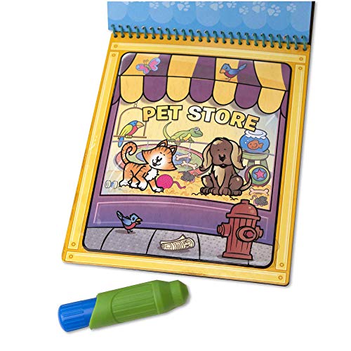 Melissa & Doug Water WOW! Animals Magic Painting Books with Water Pens | Water Colouring Books for Children Age 3 4 5 6 7 | Travel Toys for Toddlers on Plane Activities for Kids Travel Activity Packs