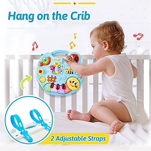 LINFUN KIDS Musical Learning Activity Table Baby Toys, Early Learning Centre with Light and Sound First Birthday Gifts for Girls Boys Babies 1+ Years Old Kids Toddlers