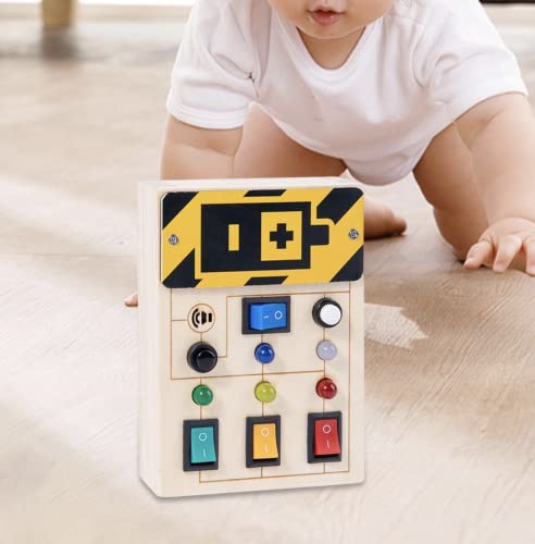 Montessori Busy Board for Kids and Toddlers | Baby Activity Board | Toddler Sensory Toy | Fun and Educational | LED Lights and Sounds | Buttons Table Switch Play Game for Young Children | Activities