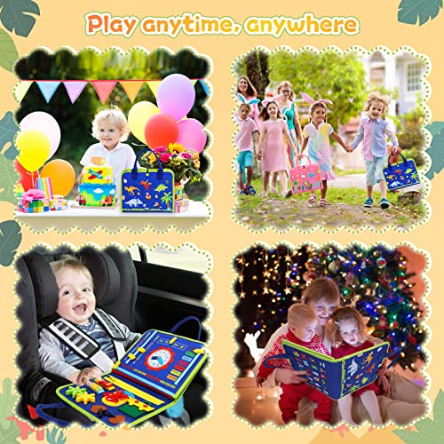 Gifts for 1 2 3 4 Year Old Toddler Busy Board Sensory Toys - Montessori Toys for 12-24-36 Month Baby Boy Girls Travel Games Activity for Kids Learning Educational Toy for Babies Autism Motor Skill Toy