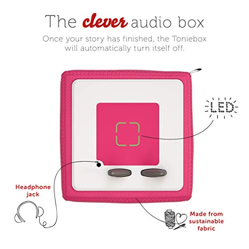 tonies Toniebox Disney Princess Bundle Incl.1 Creative 3 Frozen, Mulan, and Belle, Screen-Free Audiobooks and Kids Music Player, Early Development & Activity Toys, Pink