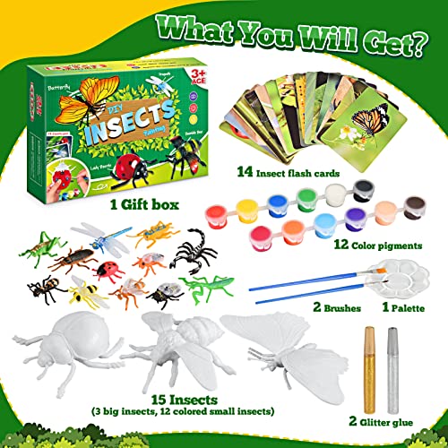 Tragik Toys for 3 4 5 6 7 8 Year Old Boys Girls, Craft Kits for Kids 2-10 Year Old Boy Girl Easter Gifts Paint Your Own Sets for Kids Activity Packs Educational Toys for 2-5 Year Olds Toy Bugs