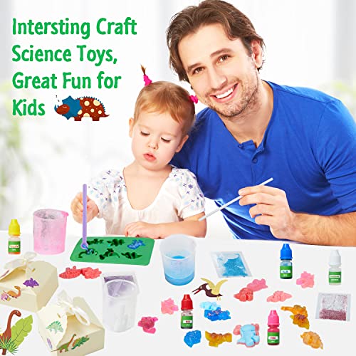 TuKIIE Dino Soap Making Kit for Kids, Dinosaur Toy for Kids, Indoor Activity Crafts for Boys Girls, Birthday Gift for Kids 5+