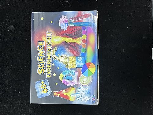 UNGLINGA 60+ Science Experiments Kits for Kids Age 4-6-8-12 Boys Girls Toys Gifts Science Lab STEM Activities Educational Project with Chemistry Set, Crystal Growing, Erupting Volcano, Magic Colour