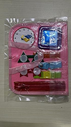 Busy Board Montessori Toys for 1 2 3 4 Year Old Girls Toys Age 1-4, Travel Toys Sensory Activity Board, Kid Learning Educational Toys Gifts Interesting Toddler Toy