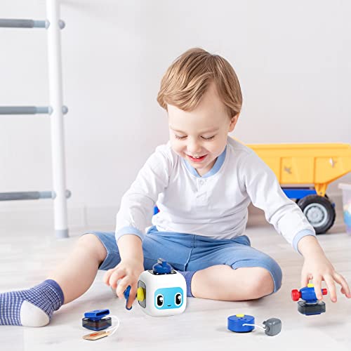 TOP BRIGHT Busy Cube for Toddlers Age 1-3 Year Old, Activity Cube Travel Toys for Kids, Educational Preschool Fidget Cube Sensory Toys Gift for Boys Girls