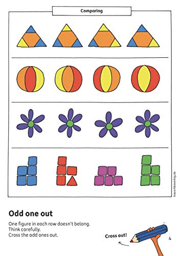 Preschool Activity Book for 5 Years - Boys and Girls - Logical thinking, Puzzles and Brainteasers: Colourful puzzle block - fun educational ... activity pads for kindergarten and preschool)